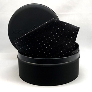 Cravatta POIS-3 NERO E BIANCO <BR/> 100% SETA